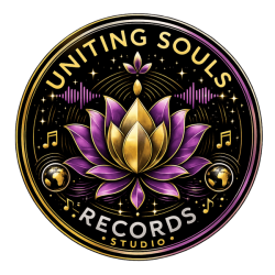 logo uniting souls records transparent m